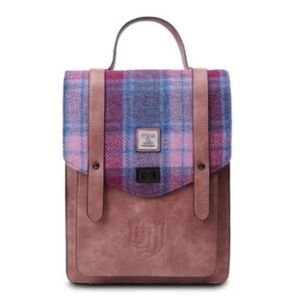 Harris Tweed "Carloway" Backpack – Pink/Blue/Fuchsia – Like New!